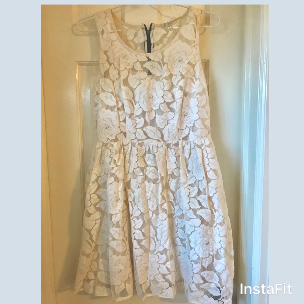 Just Ginger Lace White Dress